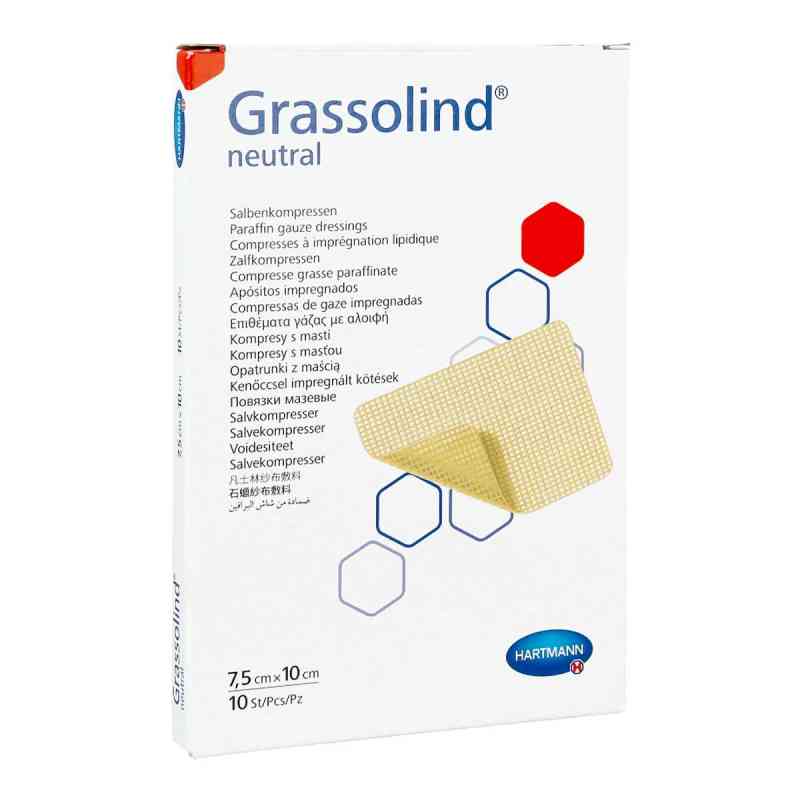Grassolind Salbenkompressen 7,5x10cm steril 10 szt. od PAUL HARTMANN AG PZN 03245624