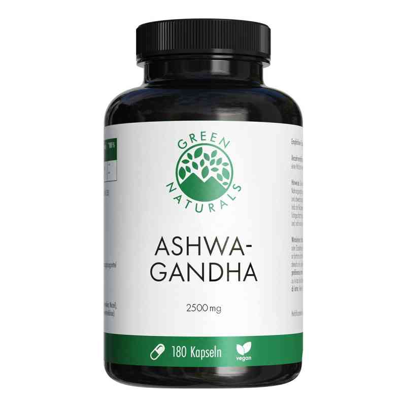 GREEN NATURALS Ashwagandha 2500mg wysokodawkowa 180 szt. od Heilpflanzenwohl GmbH PZN 18905440