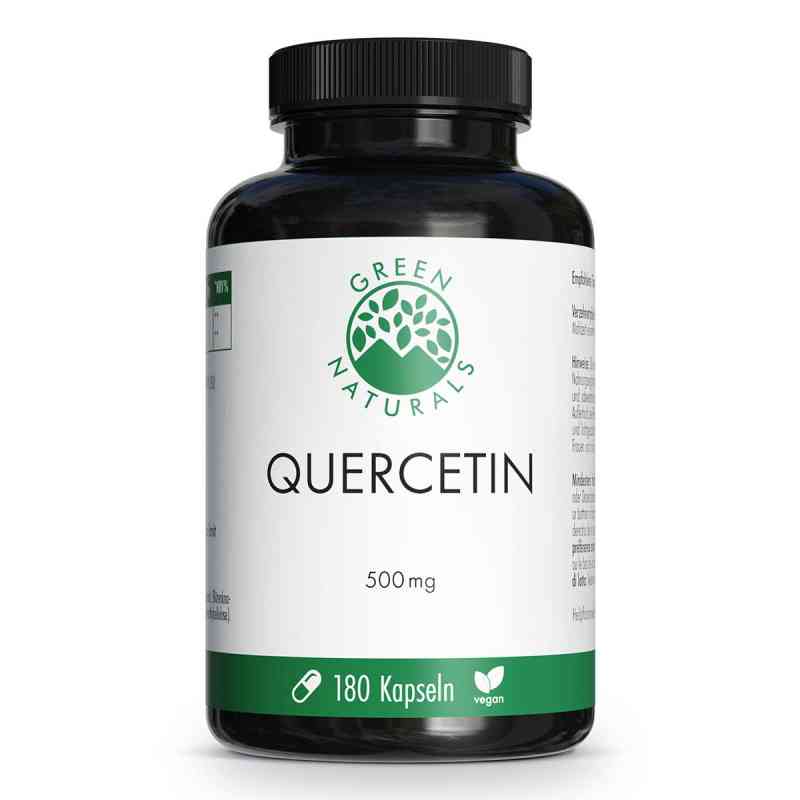 GREEN NATURALS Kwercetyna 500 mg wysokodawkowa wegańska 180 szt. od Heilpflanzenwohl GmbH PZN 18099134