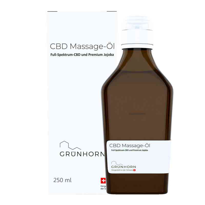 Grünhorn Cbd Massage-öl 250 ml od apo.com Group GmbH PZN 16682786