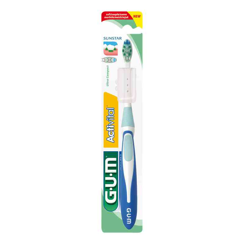 Gum Activital Zahnbuerste kompakt soft 1 szt. od Sunstar Deutschland GmbH PZN 01235142