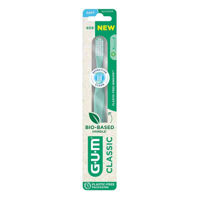 GUM Classic Szczoteczka do zębów kompaktowa miękka (z gumowym st 1 szt. od Sunstar Deutschland GmbH PZN 04549898
