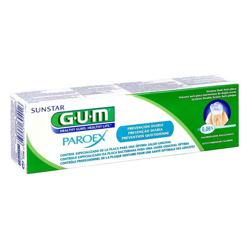 Gum Paroex Chlorhexidin 0,06% pasta do zębów 75 ml od Sunstar Deutschland GmbH PZN 00196285