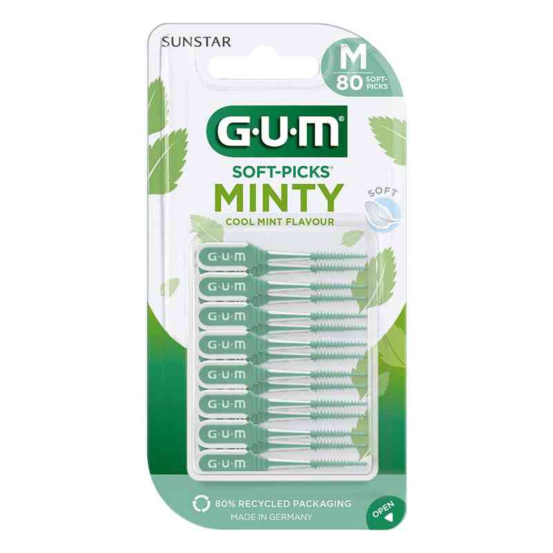 Gum Soft-picks Minty Medium 80 szt. od Sunstar Deutschland GmbH PZN 18855481