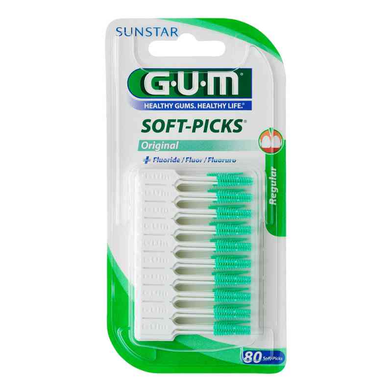 Gum Soft Picks wykałaczki miękkie 80 szt. od Sunstar Deutschland GmbH PZN 10012889