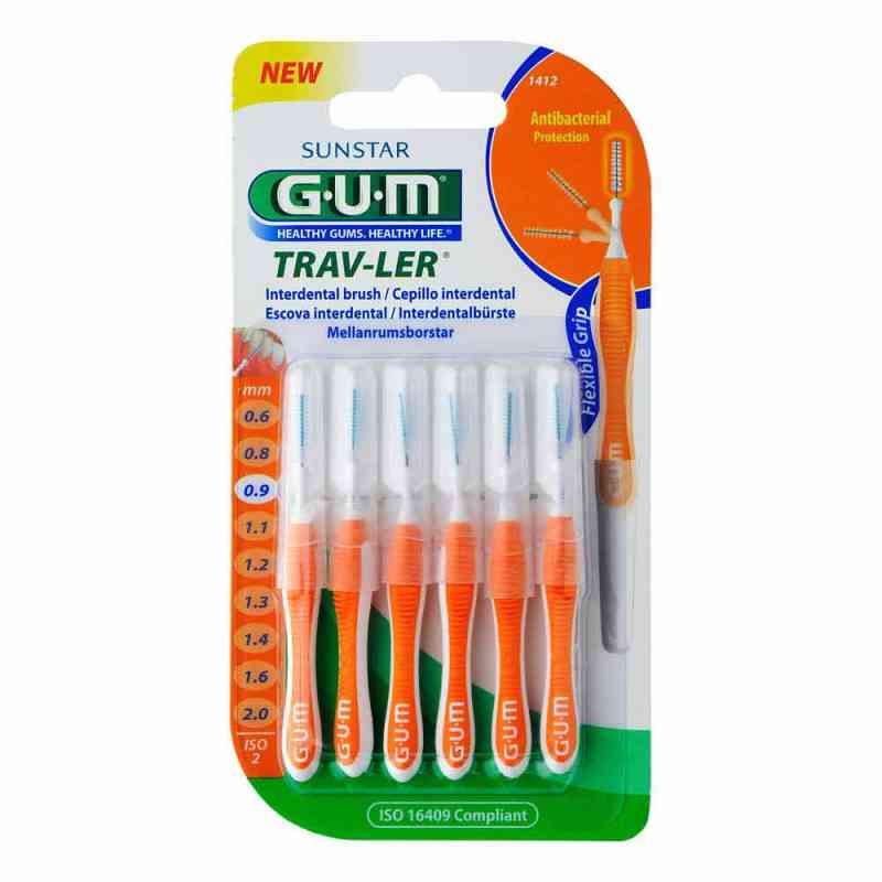 Gum Trav-ler 0,9mm Kerze orange Intendent.+6kappen 6 szt. od Sunstar Deutschland GmbH PZN 09714422