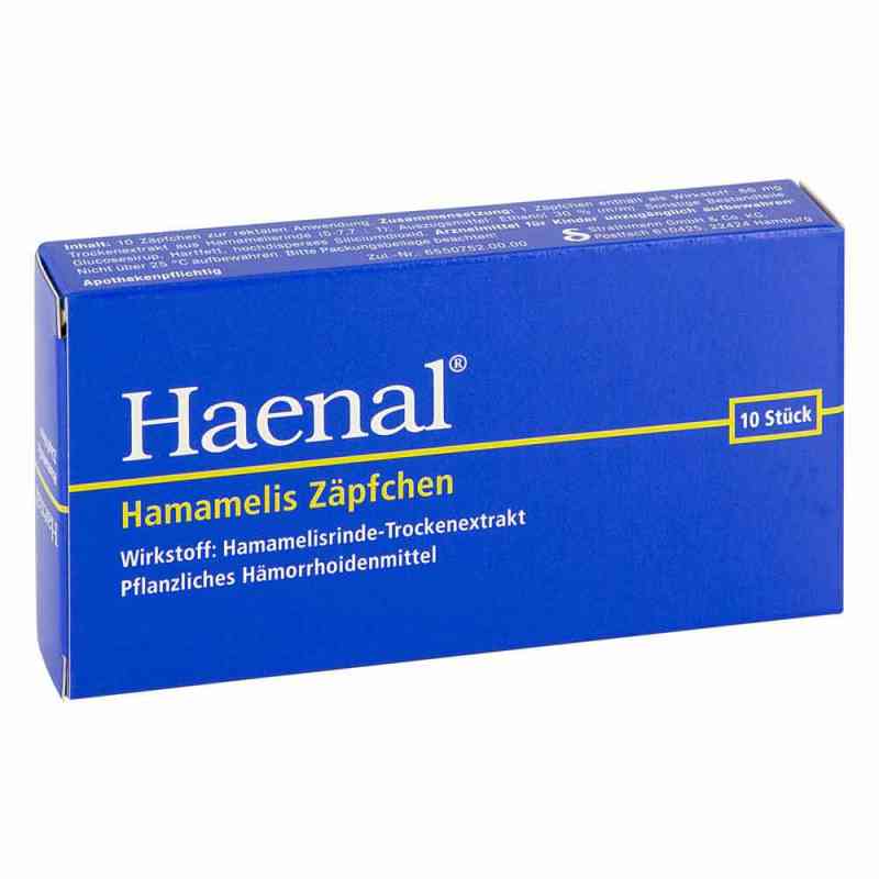 Haenal Hamamelis czopki 10 szt. od Strathmann GmbH & Co.KG PZN 00295567