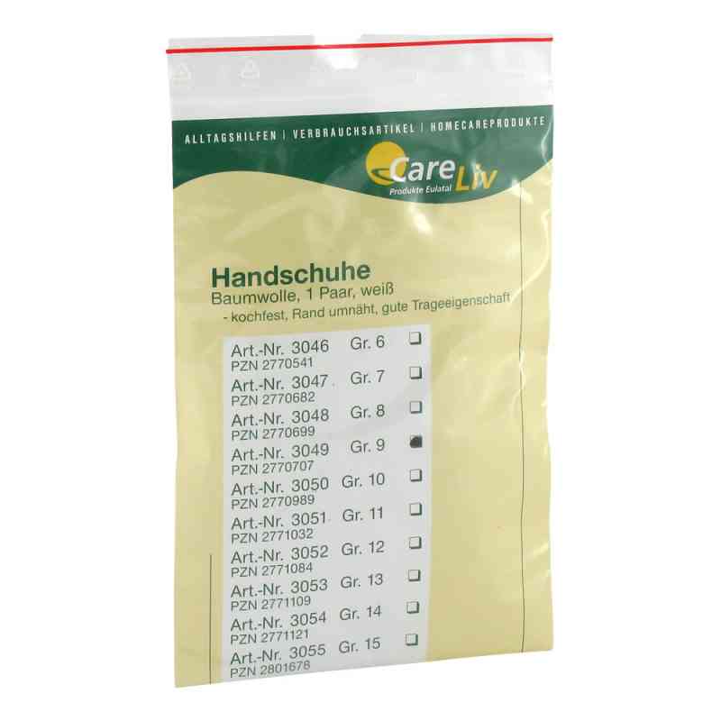 Handschuhe Baumwolle Gr.9 2 szt. od Careliv Produkte OHG PZN 02770707