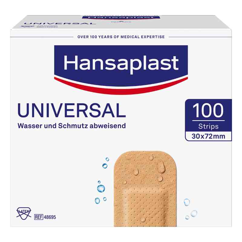 Hansaplast Universal Strips waterres.30x72mm 100 szt. od Beiersdorf AG PZN 01215263
