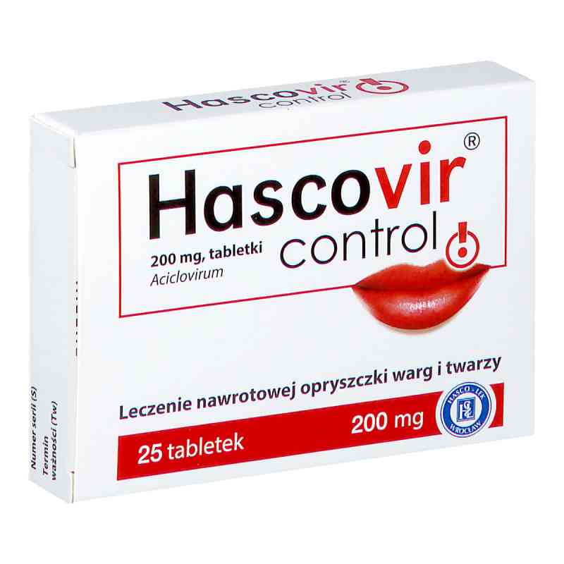 Hascovir Control 25  od PRZEDSIĘBIORSTWO PRODUKCJI FARMACEUTYCZNEJ HASCO-L PZN 08301297