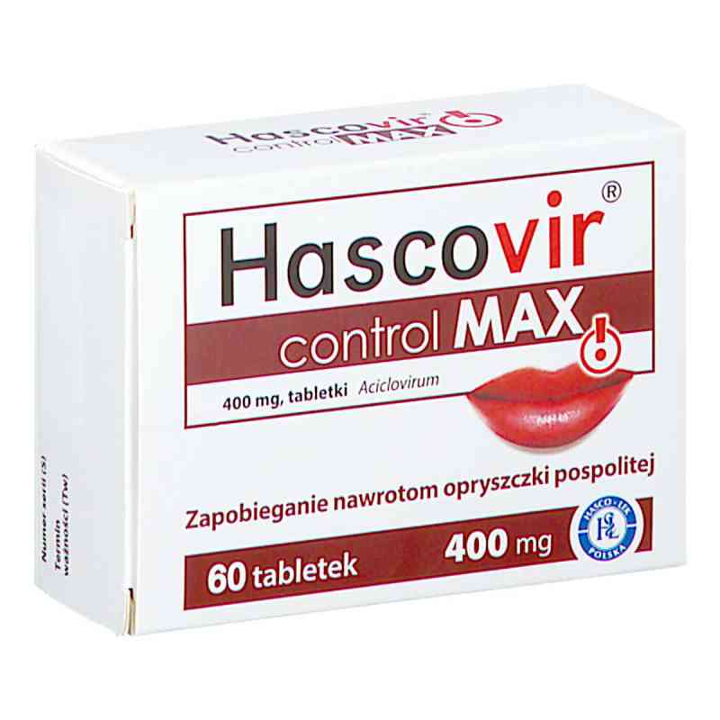 Hascovir control Max tabletki 60  od PRZEDSIĘBIORSTWO PRODUKCJI FARMACEUTYCZNEJ HASCO-L PZN 08304246
