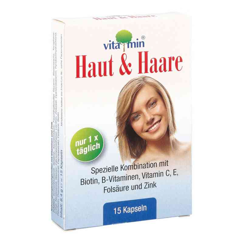 Haut + Haare Vitamin kapsułki z witaminami dla skóry i włosów 15 szt. od Quiris Healthcare GmbH & Co. KG PZN 08900743