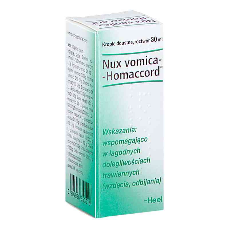 HEEL Nux Vomica Homaccord krople doustne 30 ml od BIOLOGISCHE HEILMITTEL HEEL GMBH PZN 08304369