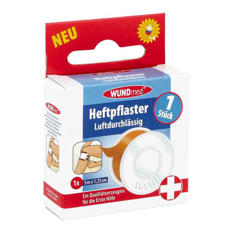Heftpflaster Textil 1,25 cmx5 m 1 szt. od Axisis GmbH PZN 09735045