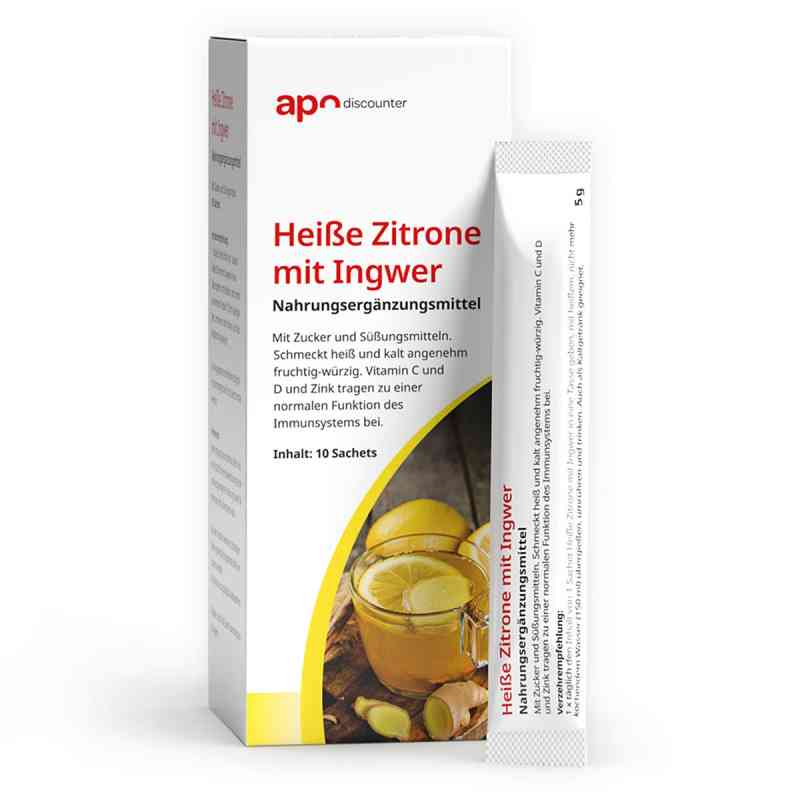 Heisse Zitrone Mit Ingwer Instanttee 10X5 g od apo.com Group GmbH PZN 18826634