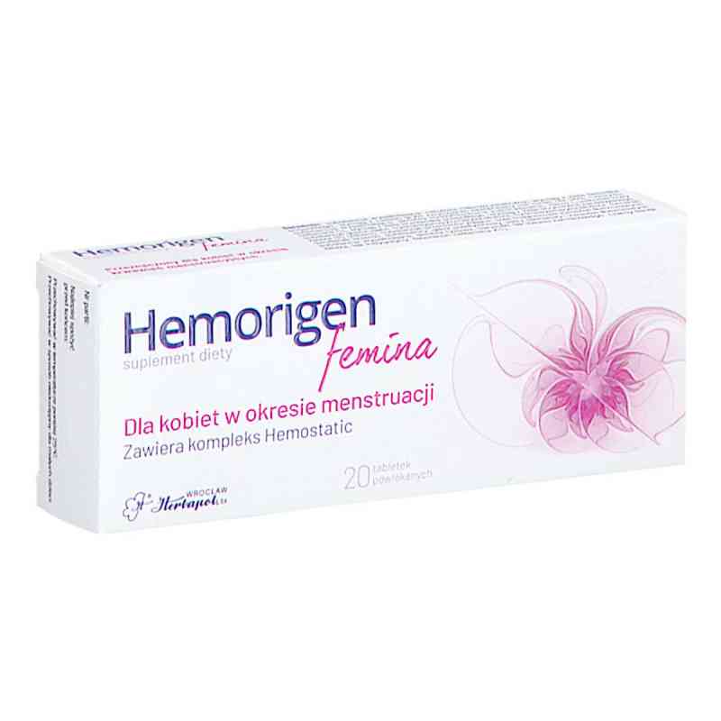 Hemorigen femina tabletki powlekane 20  od  PZN 08304179