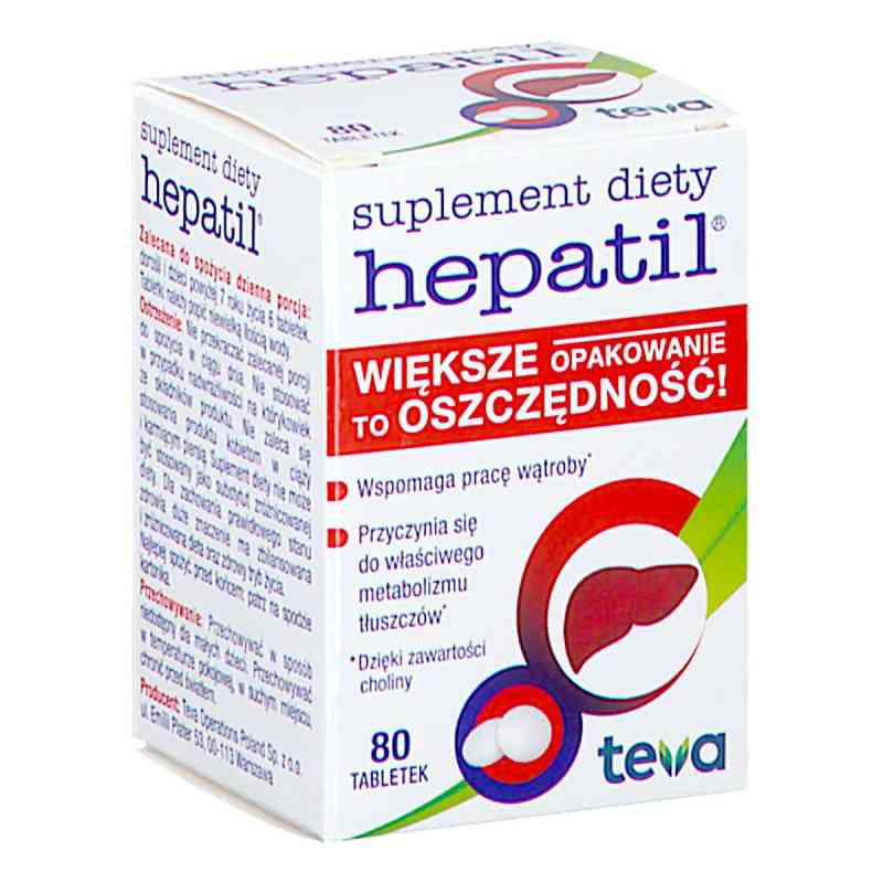 Hepatil tabletki 80  od TEVA OPERATIONS POLAND SP. Z O.O PZN 08300171
