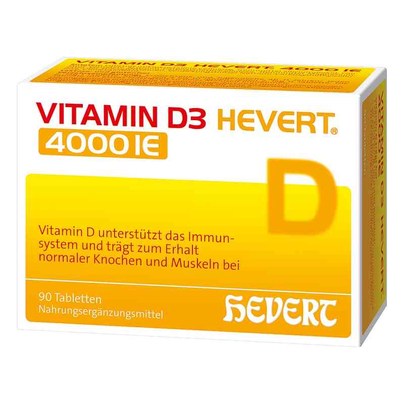 Hevert witamina D3 4.000 I.E., tabletki 90 szt. od Hevert-Arzneimittel GmbH & Co. KG PZN 11295470