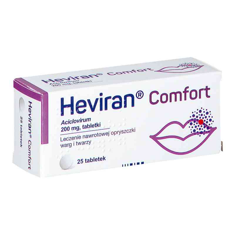 Heviran Comfort 200 mg tabletki 25  od ZAKŁADY FARMACEUTYCZNE POLPHARMA S.A. PZN 08301272
