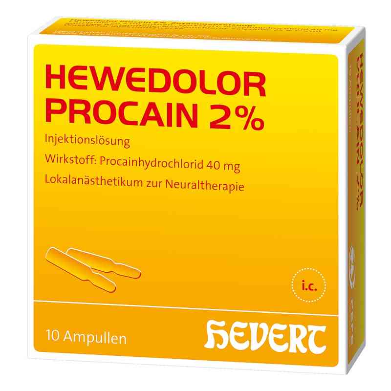 Hewedolor Procain 2% ampułki 10 szt. od Hevert-Arzneimittel GmbH & Co. K PZN 03919815