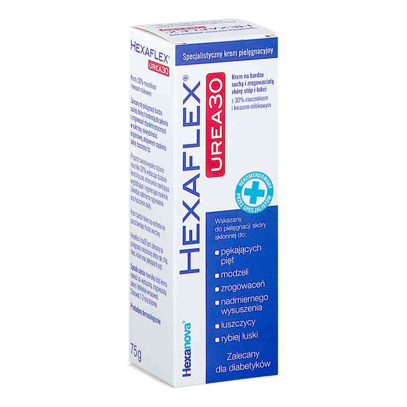 HEXAFLEX UREA 30 Krem na bardzo suchą i zrogowaciałą skórę stóp  75 g od HEXANOVA SP. Z O.O. PZN 08304318