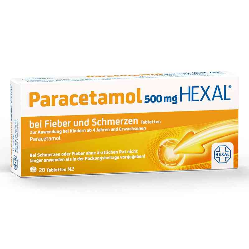 Hexal Paracetamol 500mg goraczka i ból, tabletki 20 szt. od Hexal AG PZN 03485558