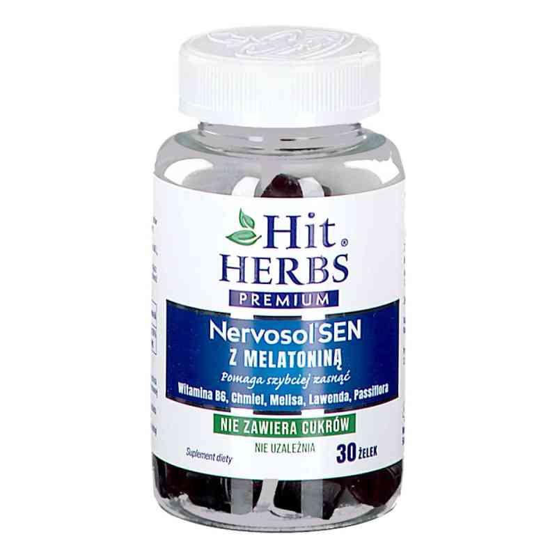 Hit Herbs Premium Nervosol Sen z melatoniną 30  od ZAKŁADY PRZEMYSŁU CUKIERNICZEGO 