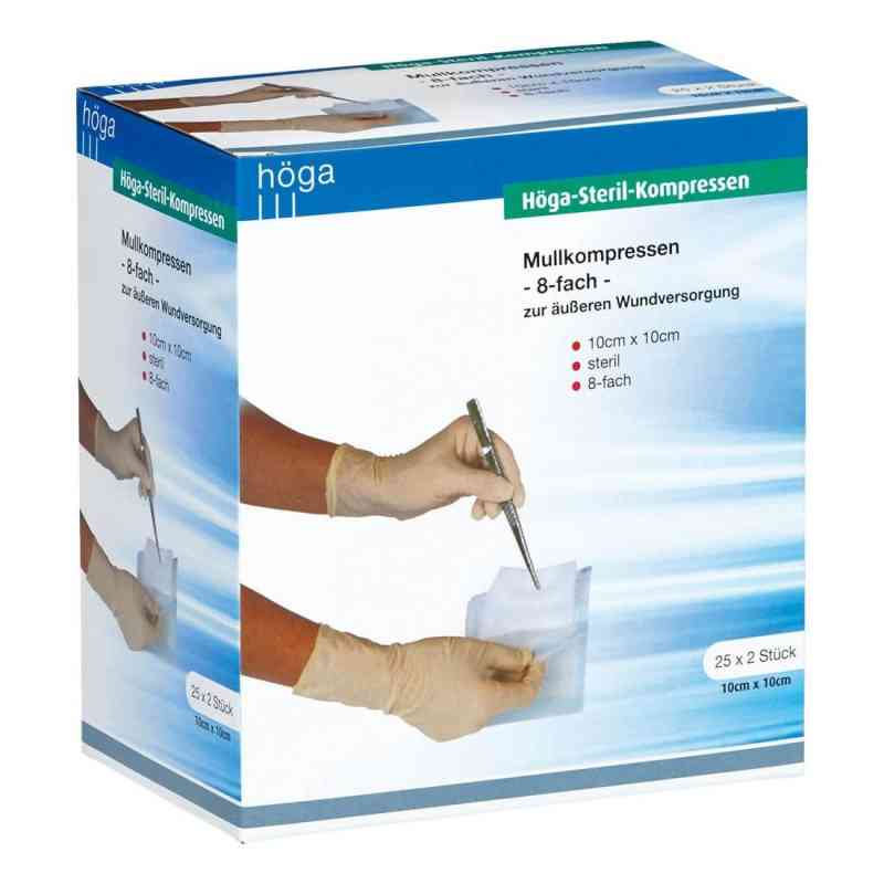 Hoega Steril Kompressen 10x10cm 8fach 25X2 szt. od Höga-Pharm GmbH PZN 04401919