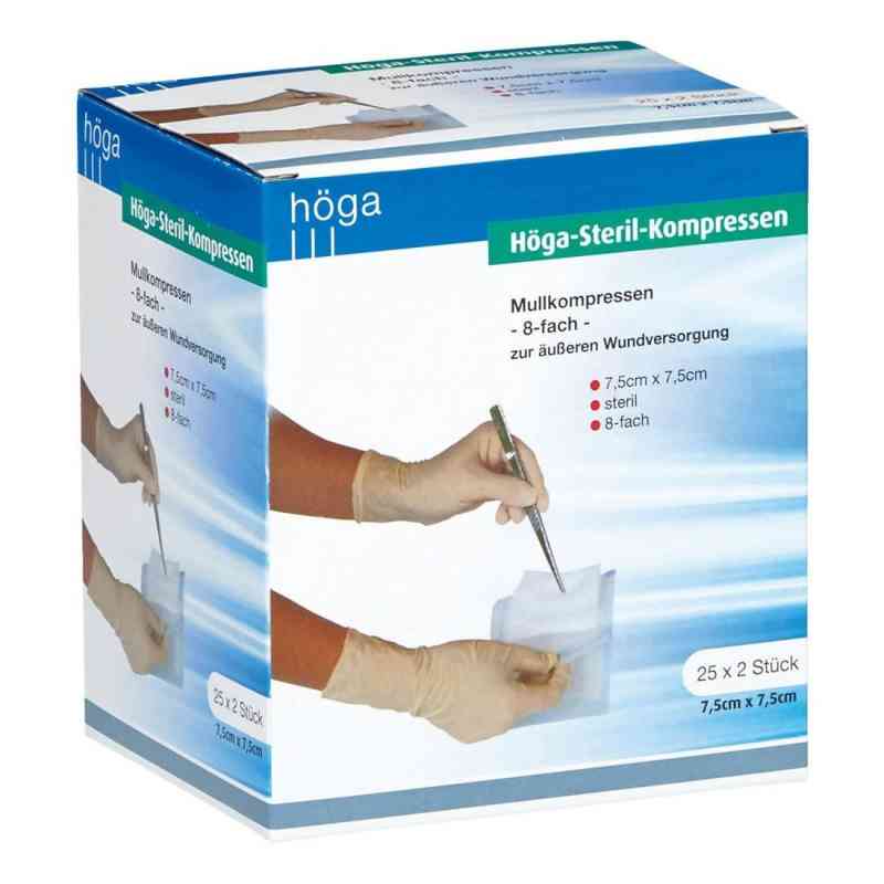 Hoega Steril Kompressen 7,5x7,5cm 8fach 25X2 szt. od Höga-Pharm GmbH PZN 04401902