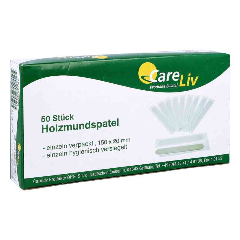 Holzmundspatel einzeln verpackt 50 szt. od Careliv Produkte OHG PZN 05467323