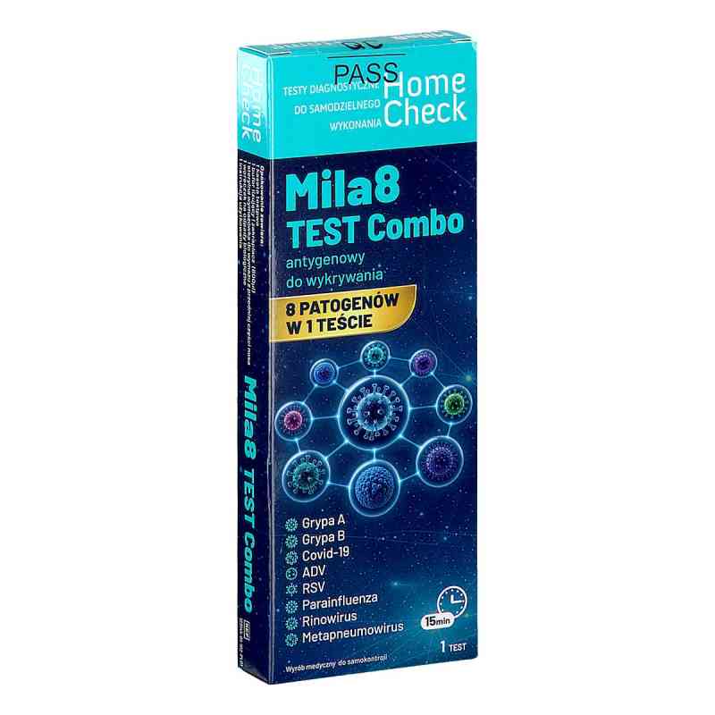 Home Check Mila 8 Combo Test antygenowy 8w1 1  od JIANGSU MEDOMICS MEDICAL TECHNOLOGY CO. LTD. PZN 08306577