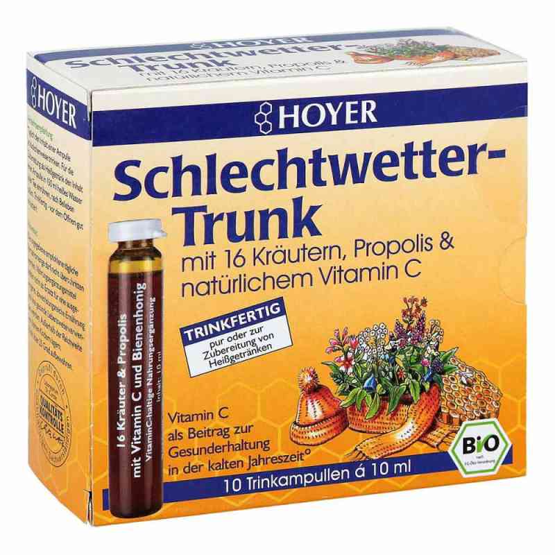 Hoyer Schlechtwetter Trunk ampułki do picia 10X10 ml od HOYER GmbH PZN 02002718