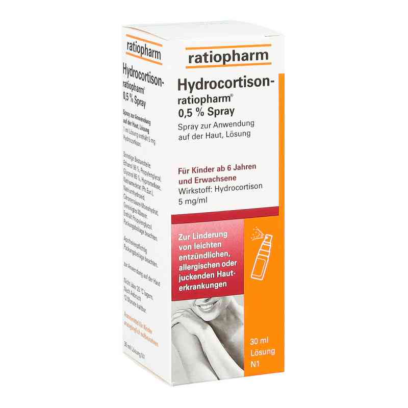 Hydrocortison ratiopharm 0,5% Spray 30 ml od ratiopharm GmbH PZN 05024376