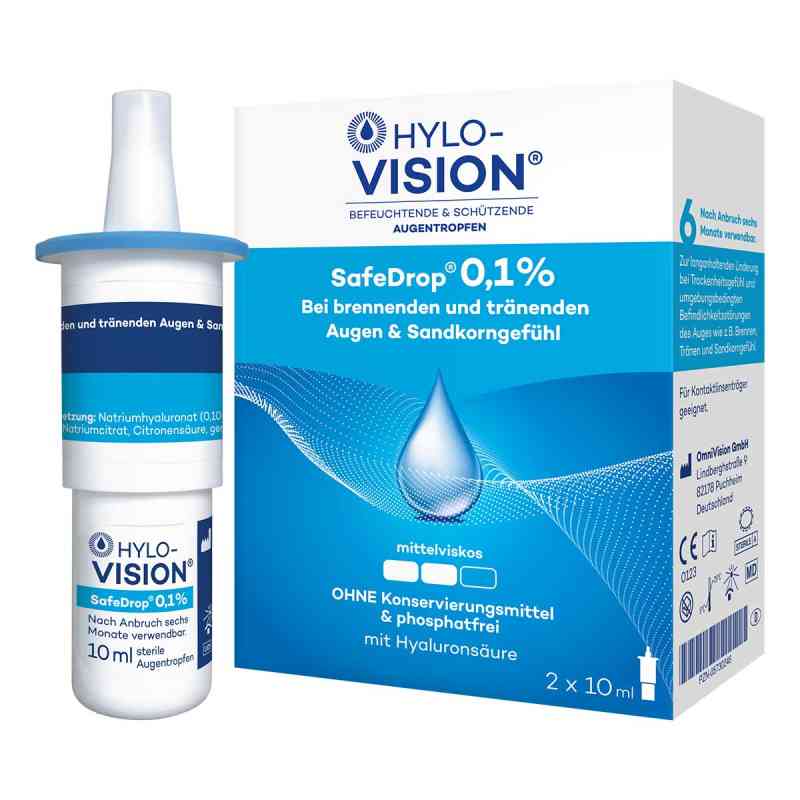 Hylo-vision Safedrop 0,1% krople do oczu 2X10 ml od OmniVision GmbH PZN 05730246