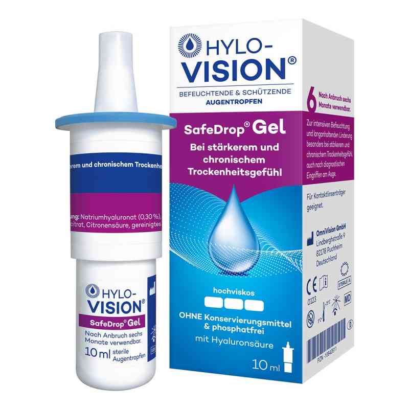Hylo-Vision Safedrop Żel do oczu 10 ml od OmniVision GmbH PZN 10642811