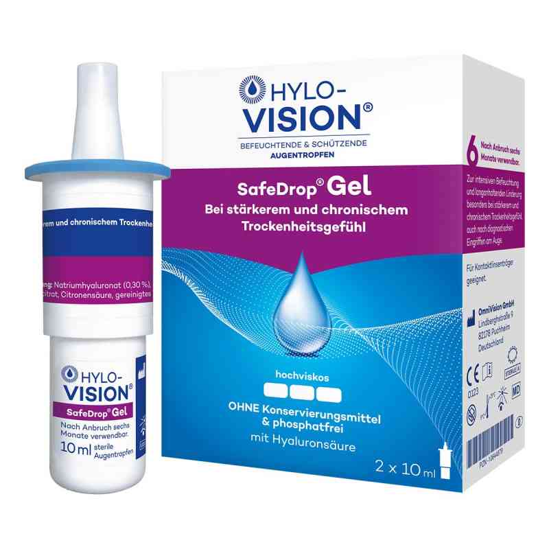 Hylo-Vision Safedrop Gel krople do oczu 2X10 ml od OmniVision GmbH PZN 10644879