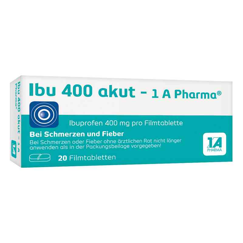 Ibu 400 akut 1a Pharma w tabletkach powlekanych 20 szt. od 1 A Pharma GmbH PZN 02013219