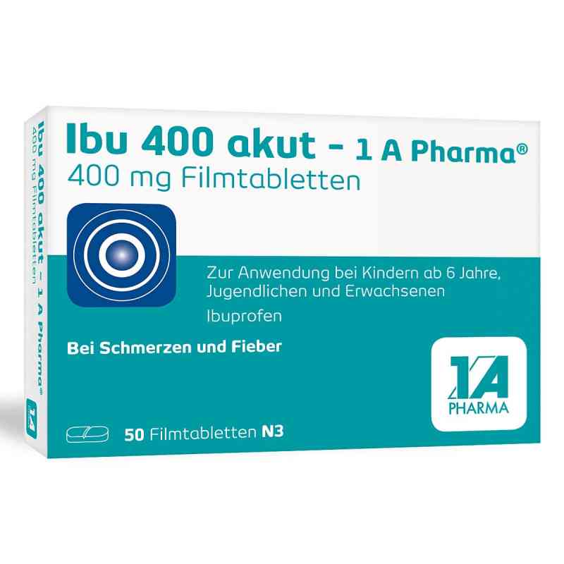 Ibu 400 akut 1a Pharma w tabletkach powlekanych 50 szt. od 1 A Pharma GmbH PZN 03045316