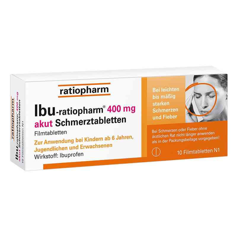 IBU Ratiopharm tabletki przeciwbólowe 400 mg 10 szt. od ratiopharm GmbH PZN 00266011