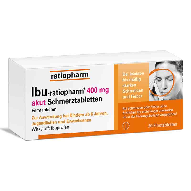 IBU Ratiopharm  tabletki przeciwbólowe 400 mg 20 szt. od ratiopharm GmbH PZN 00266040