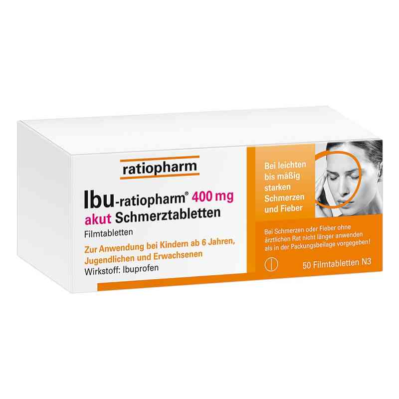 IBU Ratiopharm tabletki przeciwbólowe 400 mg 50 szt. od ratiopharm GmbH PZN 10019621