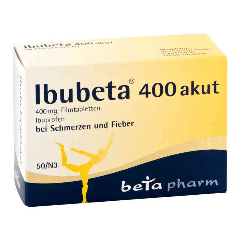 Ibubeta 400 akut tabletki powlekane 50 szt. od betapharm Arzneimittel GmbH PZN 05731464