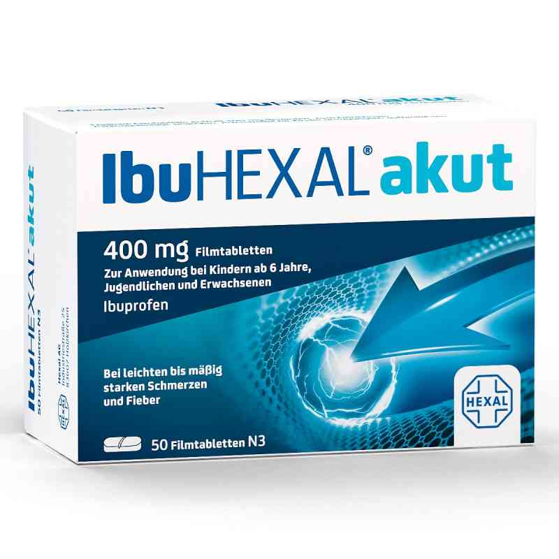 IbuHEXAL akut, tabletki przeciwbólowe 400mg 50 szt. od Hexal AG PZN 03161577