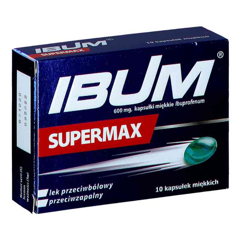 Ibum Supermax 10  od PRZEDSIĘBIORSTWO PRODUKCJI FARMACEUTYCZNEJ HASCO-L PZN 08301305