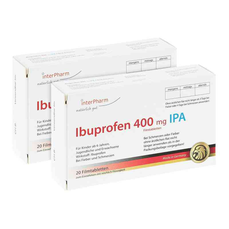 Ibuprofen 400 mg IPA tabletki powlekane 2x20 szt. od Inter Pharm Arzneimittel GmbH PZN 08100819