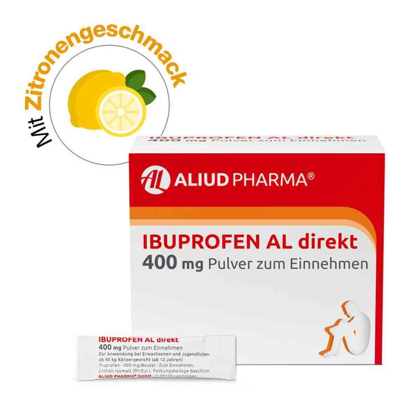 Ibuprofen AL direkt 400 mg Proszek na gorączkę i ból 20 szt. od ALIUD Pharma GmbH PZN 15460724