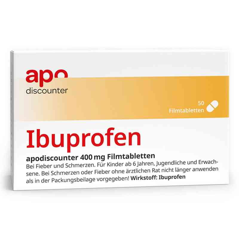 Ibuprofen Apodiscounter 400 Mg tabletki powlekane 50 szt. od Interpharm GmbH PZN 18240348