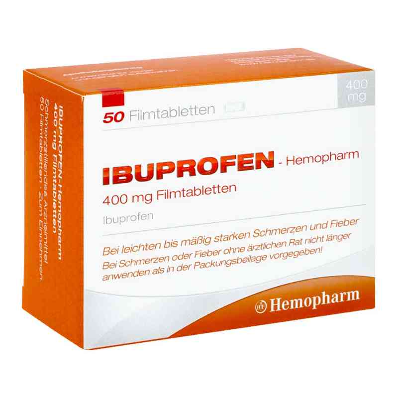 Ibuprofen Hemopharm 400 mg Filmtabletten 50 szt. od Hemopharm GmbH PZN 07411048