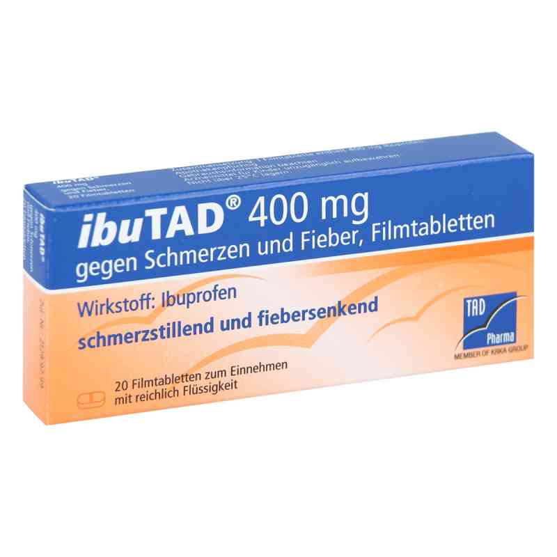 Ibutad 400 mg gg. Schmerzen u.Fieber Filmtabl. 20 szt. od TAD Pharma GmbH PZN 06407547