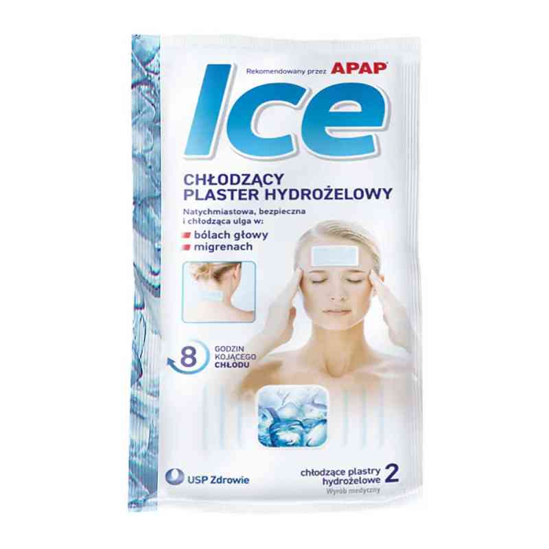 ICE Chłodzący Plaster Hydrożelowy rekomendowany przez APAP 2  od KOBAYASHI HEALTHCARE EUROPE LTD. PZN 08302867